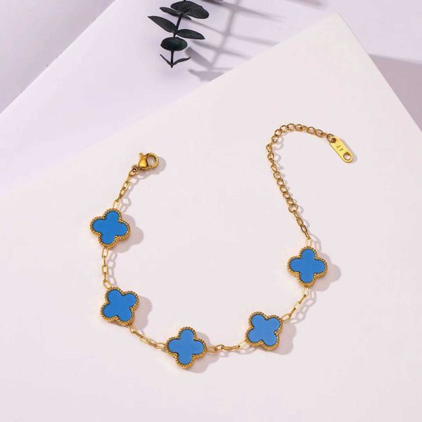 

fashion classic 4/4 leaf clover bracelet bracelet 18k gold onyx shell mother of pearl,women & girls wedding mother's day jewellery wome, Golden;silver
