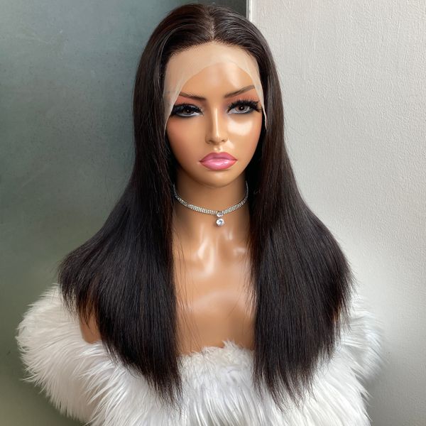 

Malaysian Glamorous Human Hair Many Color Straight 13x4 Transparent Lace Wig 14 Inch Adjustable Lace Front Wig Peruvian Indian Malaysian, Blonde