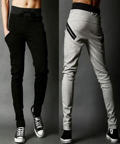 

new men039s hip hop sweatpants fitness joggers 2020 spring male side stripe high street hip long trousers harem pants sweatpant4539444, Black