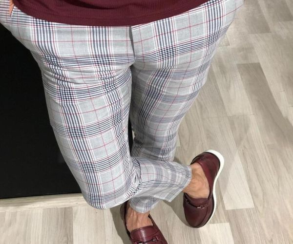 

men casual skinny pants business formal party tuxedo slacks trousers6931255, Black