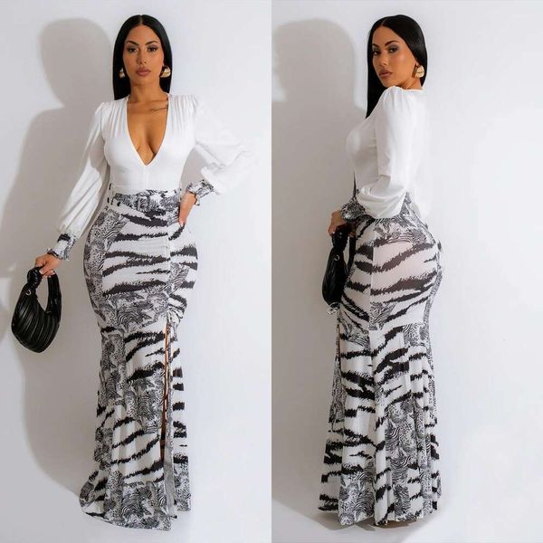 

summer womens dress skinny straps print long sleeve, Black;gray