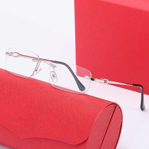 

taiglasses frameless sunglasses men and women fashion trend small box personality versatile optical glasses 1 32, White;black