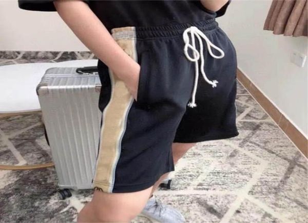 

2021 mens shorts summer casual cotton fashion men short elastic waistband bermuda beachshort4396332, White;black