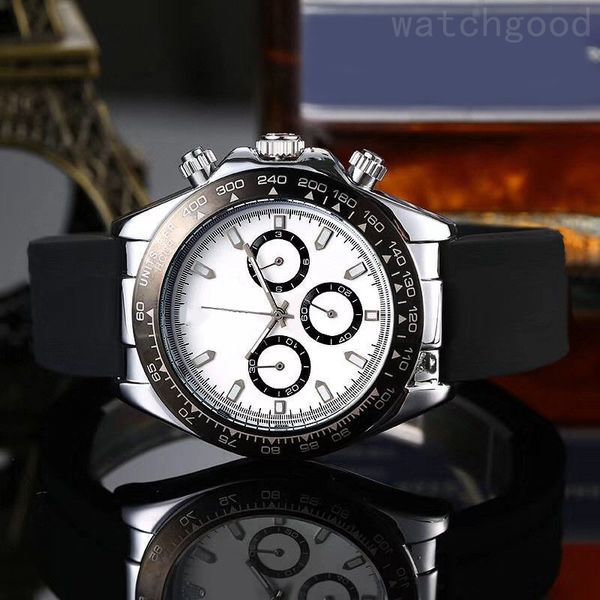 

formal chronograph wristwatch luxury aaa watches automatic waterproof orologio di lusso fashion all dials work men watches ceramics bezel dh, Slivery;brown