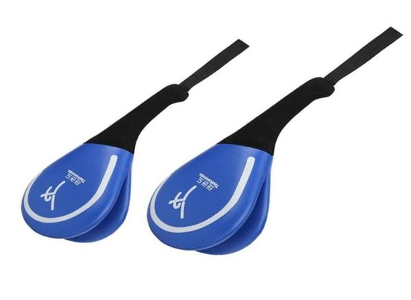 

pu taekwondo sparring rebound sponge kick target blue pad frosted handle52004494104853