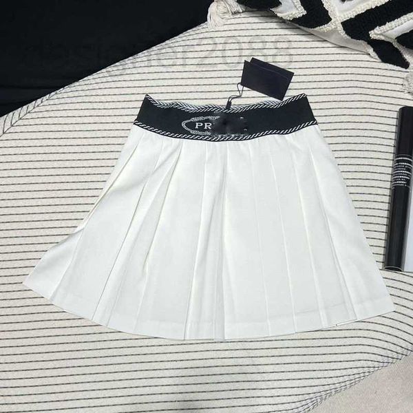 

skirts designer summer new academy style versatile, age reducing, youth vitality, waist letter ribbon jacquard half skirt wlna, Black