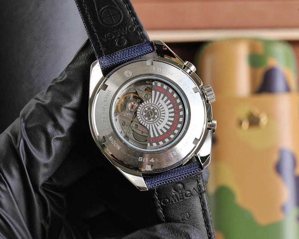 

designer men speedmaster watch omeg speedmaster automatci movement watches ffmd mechanical montre omg luxe 42mm 5atm prx uhr with box, Slivery;golden