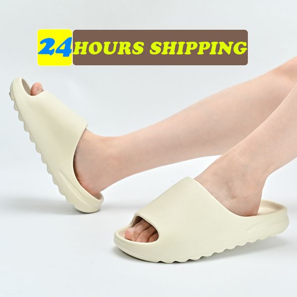 

slippers summer men women beach luxury brand fashion sandals outdoor indoor nonslip designer ladies slides platform shoes 230808, Black