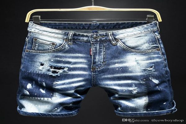 

mens designer jeans summer style brand mens jeans printed mens casual solid short pants fashion brand sport short designer jeans1461155, Blue