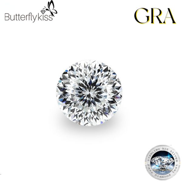

loose diamonds butterflykiss round 100 faceted cut 1.08.0 carat d color loose stones pass diamond tester with gra 230808, Black