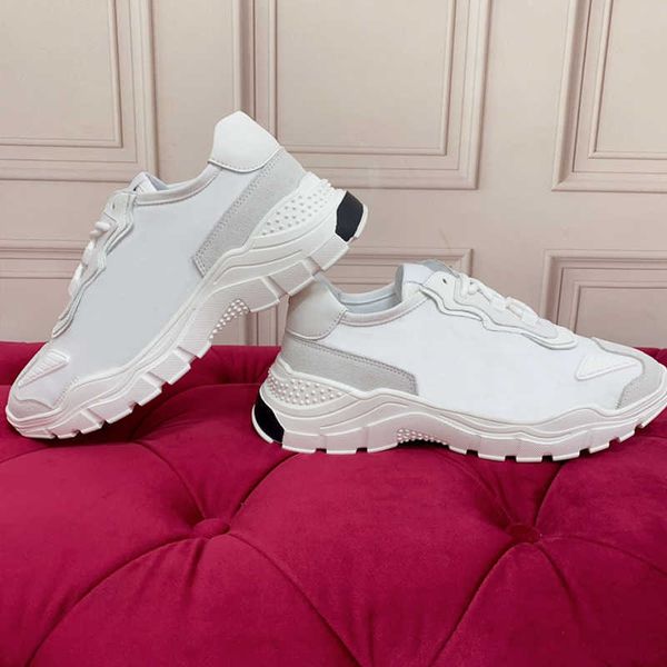 

designer brand men womens platform casual shoes daymaster sneakers stitching material women rubber sole size 35-45 with box no457, Black