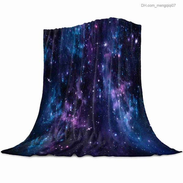 

blankets swaddling space pattern flannel throw blanket soft and lightweight home bedroom sofa decoration children camping gift galaxy star o