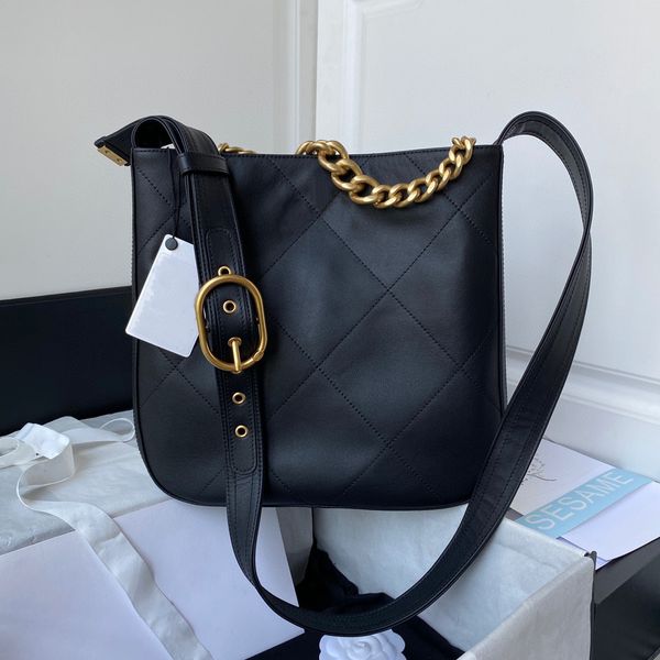 

10a super original quality women chain caviar lambskin shoulder bag luxurys designers shopping bag classic fashion crossbody hippie hangbag