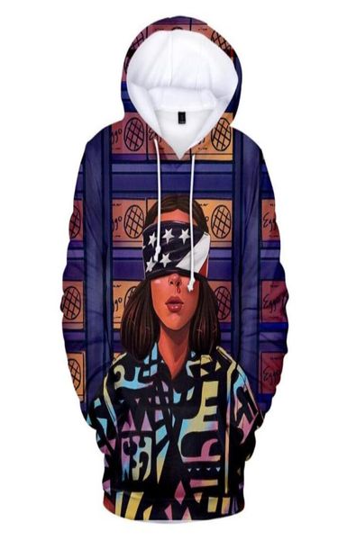 

new fashion stranger things season 3 3d printed anime hoodie women and men hip hop streetwear hooded sweatshirt couples clothes6955911, Black