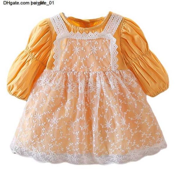 

winter girls dresses spring autumn new princess dress 2 pieces for children clothing baby girl dress broadcloth, Red;yellow
