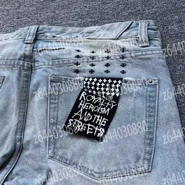 

designer ksubi jeans for pants rip denim biker grey paint distress slim fit stretchaw streetwear, Blue