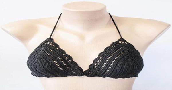 

crochet bikini black bikini beachwear summer trends crochet black bikini6215305, White;black
