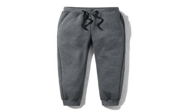 

men gentlemen male thick fleece thermals trousers outdoor winter warm casual ty66 pants joggers sports pant 212195637, Black