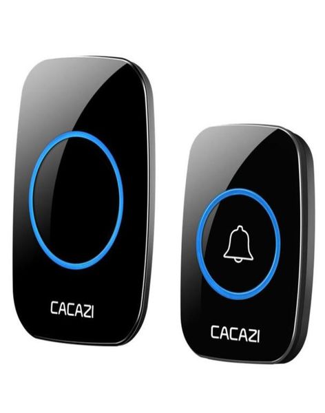 

cacazi wireless doorbell waterproof ip44 300m long remote eu au uk us plug smart home door bell 38 chimes for home use266t4708921
