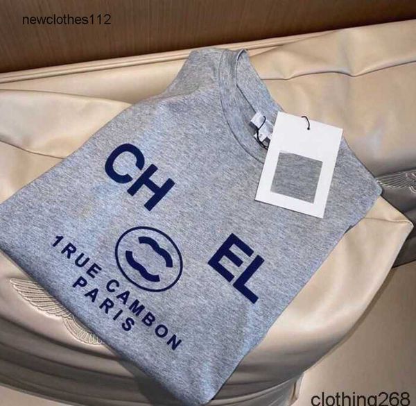 

womens t-shirt advanced version france trendy clothing c letter print couple fashion cotton round neck coach channel 3xl 5xl short sleeve t, White