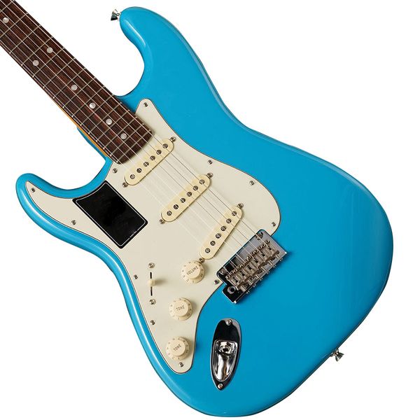 

american professional ii st lh mod used miami blue electric guitar