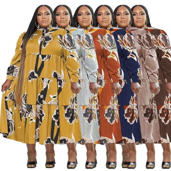 

autumn and winter flower woven dress, Black;gray