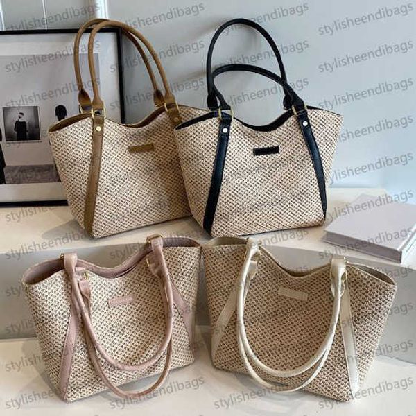 

woven bag shoulder bag handbag simple style straw bag casual bag underarm bag handbag large capacity tote bag beach bag holiday bag stylishe