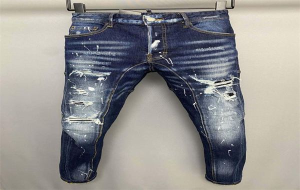 

2022 new arrivals d2 mens luxury designer denim039039dsq2039039jeans holes trousers dsquare jeans coolguy biker pants 5268363, Blue