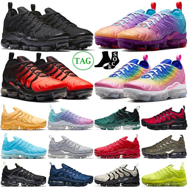

plus running tn shoes men women tennis ball university blue triple black coquettish purple yolk bubblegum cherry tns mens trainers outdoor s