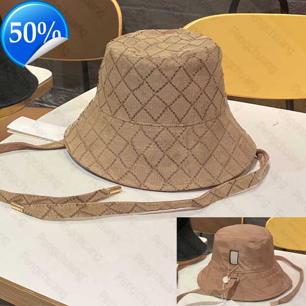 

wide brim hats bucket reversible designer sun hat brown metal letter strap fashion sunbonnet hiking caps casquette man woman, Blue;gray