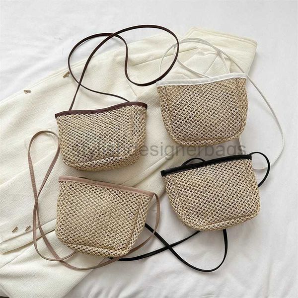 

drawstring xiaji super fire bucket bag small bag 2023 new rural style one shoulder crossbody bag straw woven bag woven bag small square bags