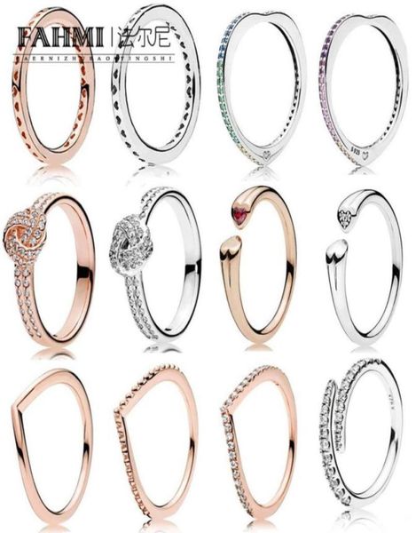

wpennyi 100 925 sterling silver colorful rainbow heart ring hope shining rose gold heart adjacent92970748890440, Slivery;golden