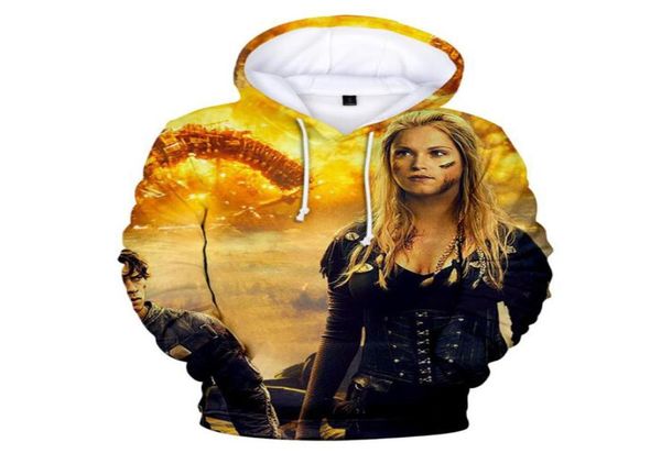 

the hundred the 100 tv show 3d print funny hoodie men women harajuku sweatshirt long sleeve hooded pullover casual tracksuit8453189, Black