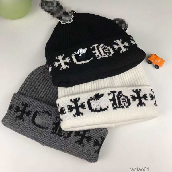 

knitted hat fashion sanskrit print beanie woolen casual skull caps5r3l, Blue;gray
