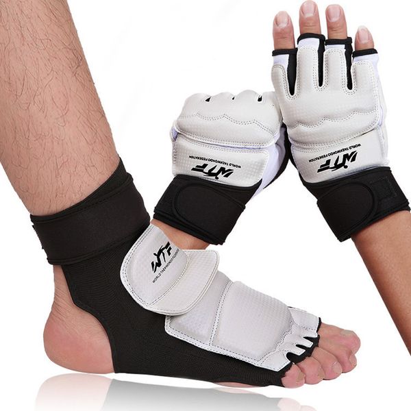

protective gear taekwondo gloves foot protector taekwondo shoes foot socks mma wtf child hand foot protector half finger boxing gloves 23080