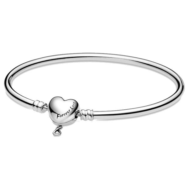 

silver 925 high-quality women's original bracelet, suitable for pandora beads diy, handmade jewelry, engagement party gifts, White