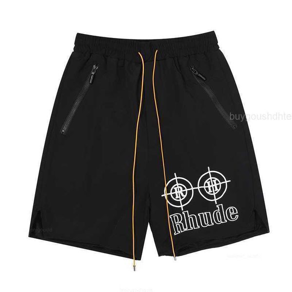 

black rhude shorts men women tire printing rhude shorts pant breeches, White;black