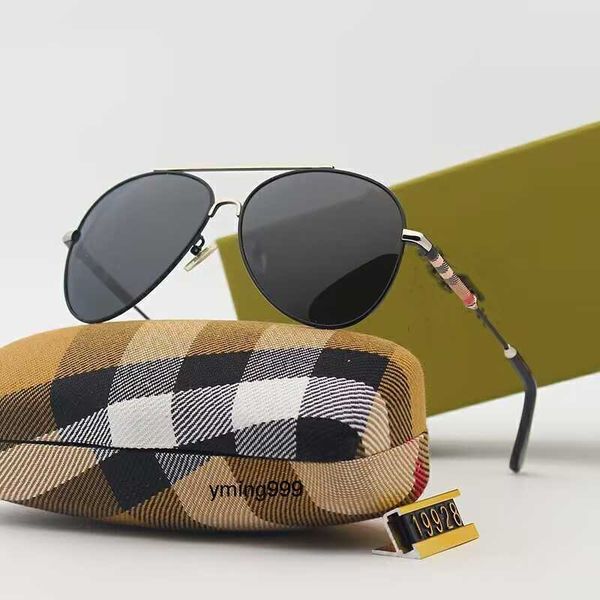 

pol burberies burbreries burberriness frame fashion classic designer uv400 sunglasses for men pc women luxury polarized eyewear pilot oversi, White;black