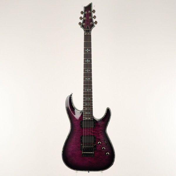 

schec ter ad-c-1-fr-hr trans purple burst electric guitar