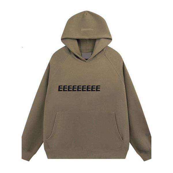 

designer hoodies womens mens essentail hoodie fashion loose essent streetwear sweatshirts clothing essen hoodie lovers high streetb, Black