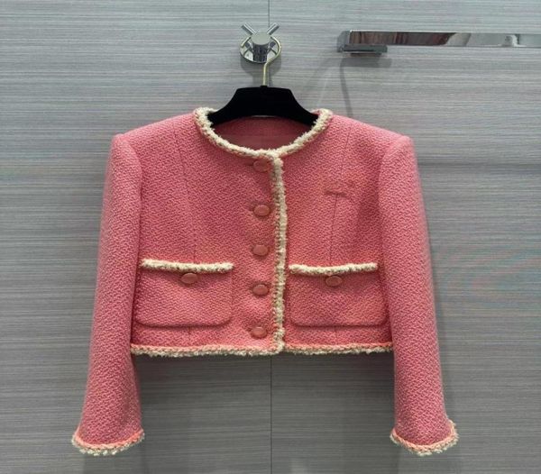 

women039s jackets 2023 new spring o neck long sleeve designer coats brand same style outerwear 030299316833, Black;brown