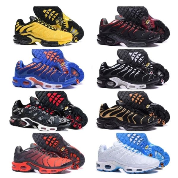 

classic tns ultra shoes mens tn plus triple black white sport red yellow neon chaussures requin basketball breathable mesh designer trainers
