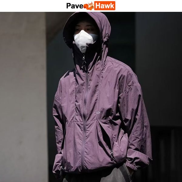 

mens jackets summer hooded jacket men women ultravioletproof casual go fishing thin windbreaker outdoors multifunctional outwear 230809, Black;brown