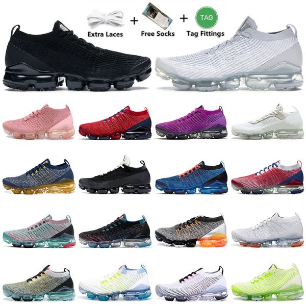 

men's tracksuits 2023 tn plus flynit running shoes fly knit 3.0 men oreo white south beach noble red laser gold pink rose sports sneake, Gray