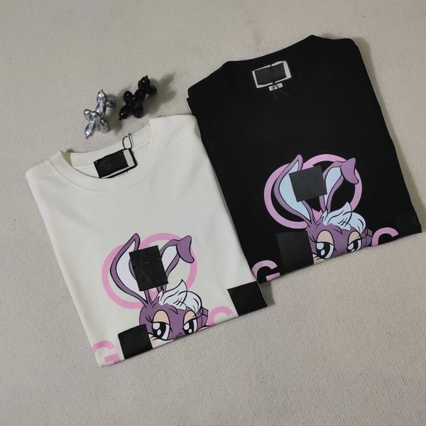 

designer t shirt short sleeve for men women casual fashion version gu counter charge 11 springsummer new year of the rabbit series playful s, White;black