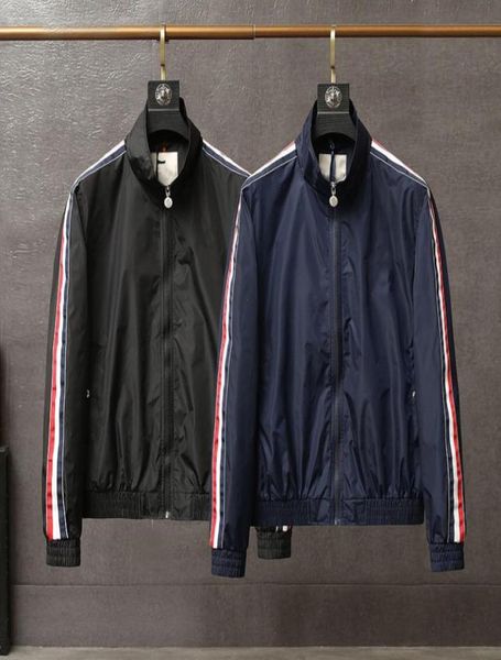 

fashion trend men039s spring and summer thin windbreaker classic breathable style jacket mon handsome the same paragraph flight9587232, Black;brown