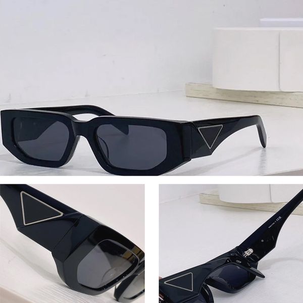 

new fashion design correct version p sunglasses 09zs square plate frame popular and simple style cool dark style versatile outdoor uv400 pro, White;black