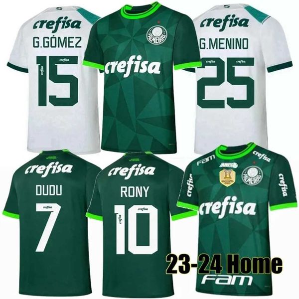 

23 24 palmeiras soccer jerseys 2023 2024 dudu rony wesley luan m.merentiel g.gomez danilo murilo piquerez endrick football shirt 75th men /, Black;yellow
