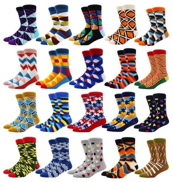 

men039s socks happy cartoon retro design men funny basketball crew women flower geometric long sock male female4507126, Black
