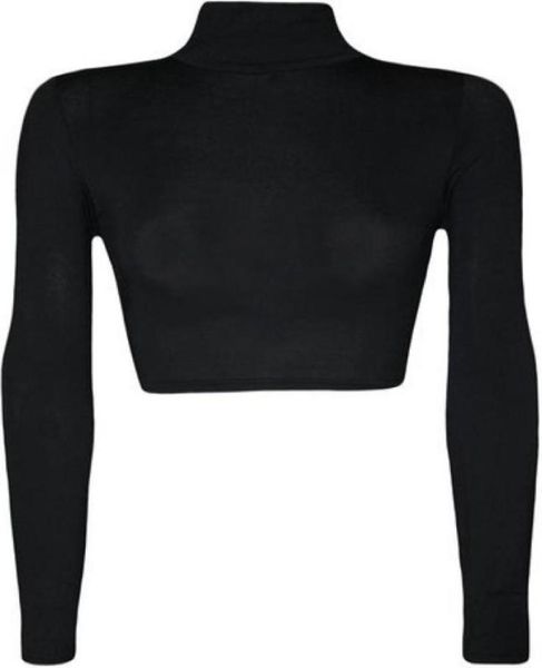 

whole east knitting e239 women colorful long sleeve womens turtleneck crop plain for women 40626211856745, White